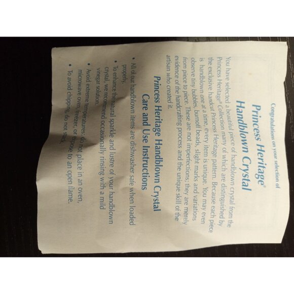 Princess House Vintage Clear Dining Crystal/Glass Chip and Dip Bowl with Etched - Picture 10 of 10